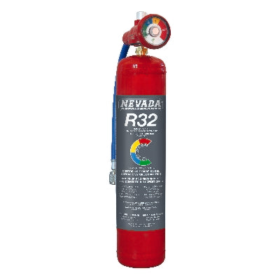 Bomboletta gas refrigerante R32 con manometro - 780 gr.