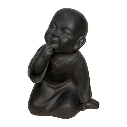 Set 3 di Buddha antracite 27x22x39 cm