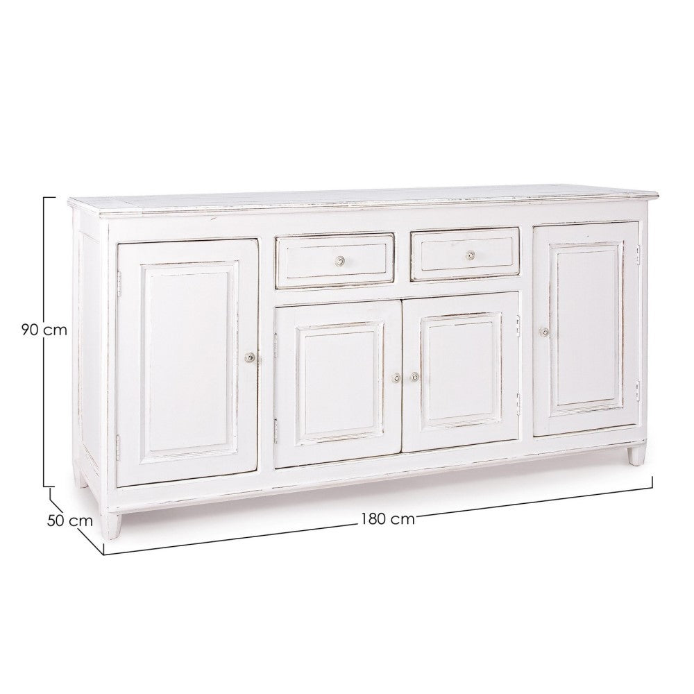 Credenza rustica Colette 4 ante e 2 cassetti