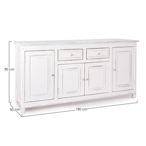 Credenza rustica Colette 4 ante e 2 cassetti