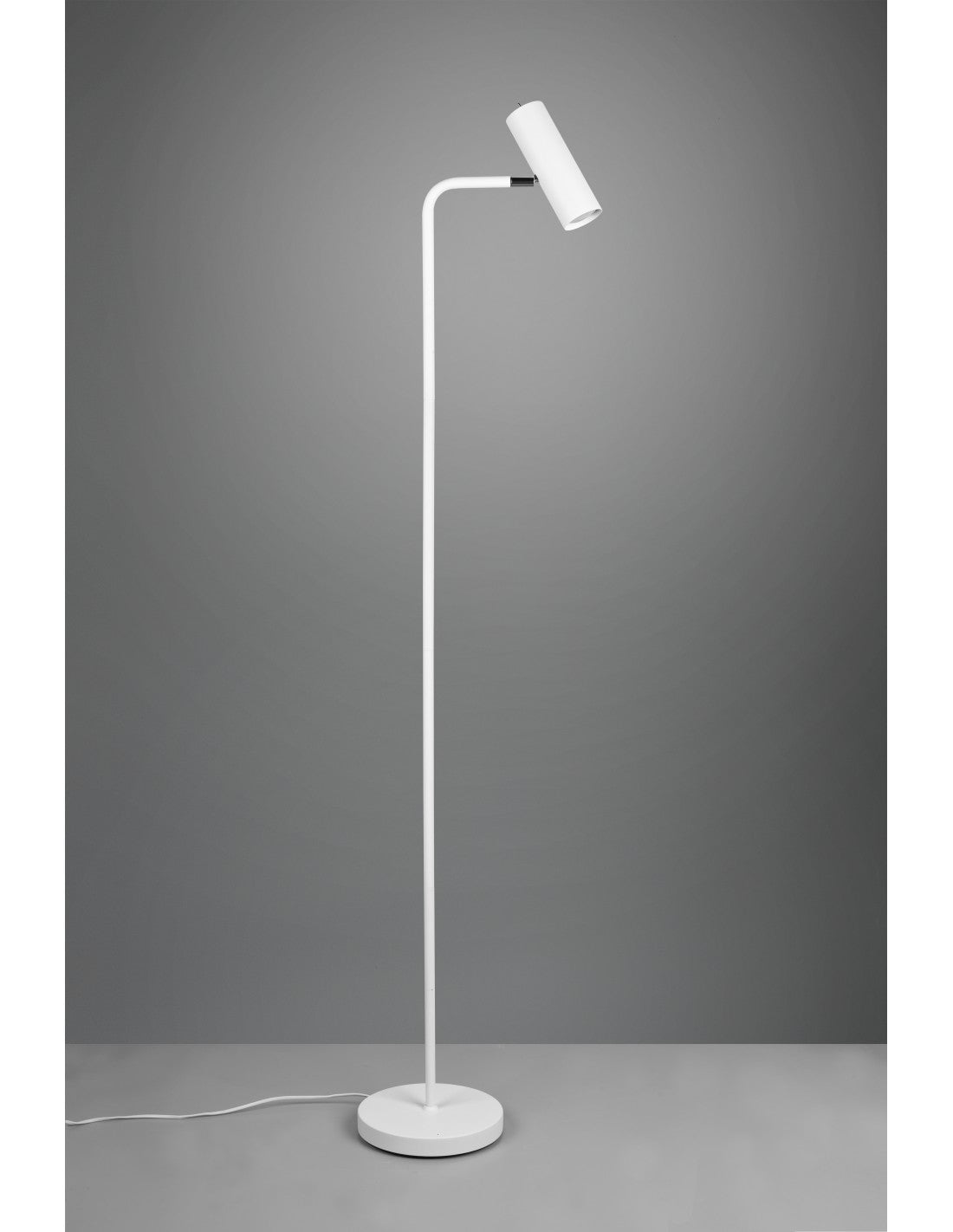 Piantana Marley Bianco E Spot Cilindrico H151 Trio Lighting