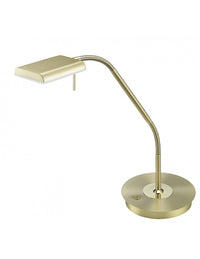 Lampada da Scrivania Led 12w Dimmerabile Bergamo Ottone Trio Lighting