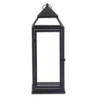 Lanterna metallo 1-3 nero quadro cm26,5x26,5h75