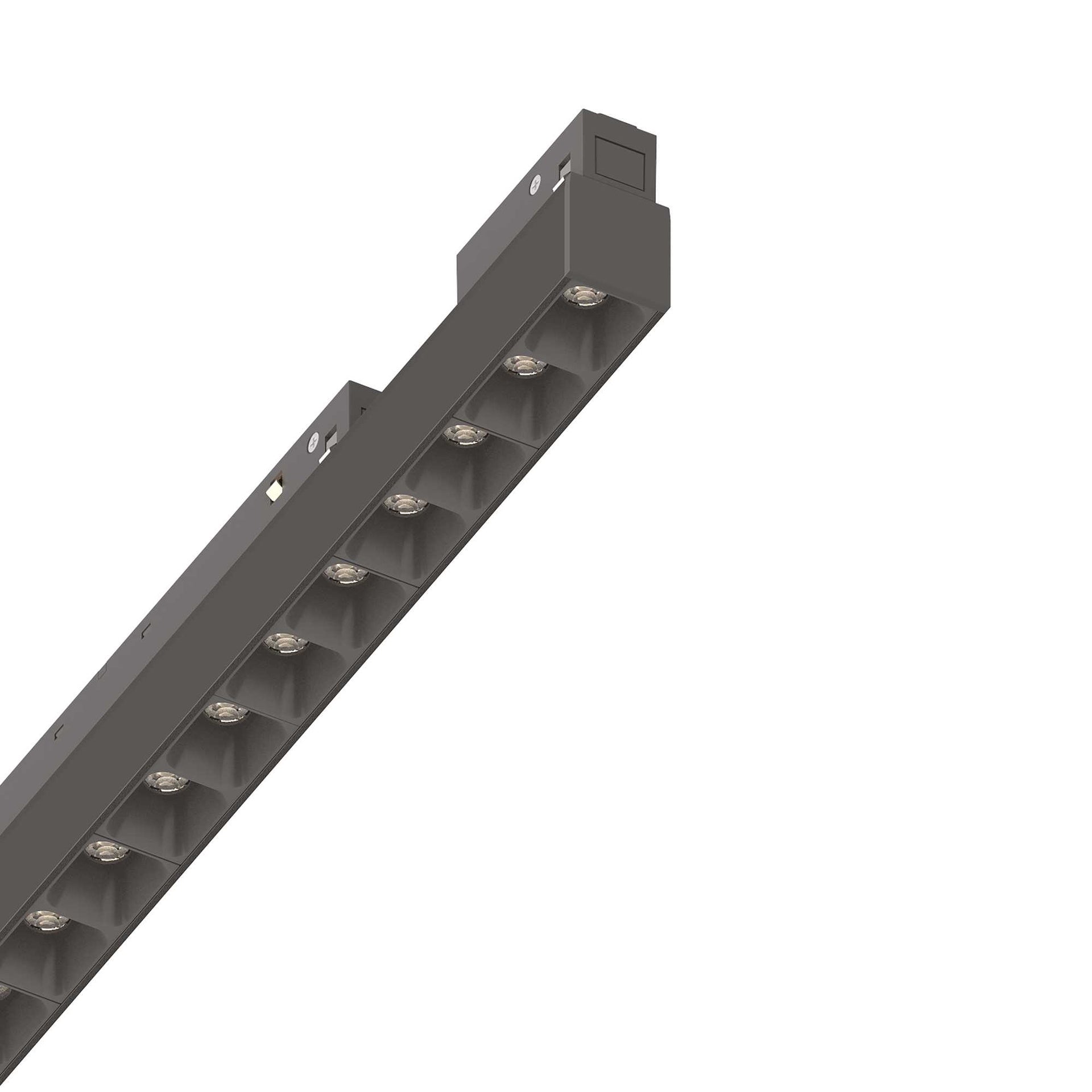 Sistema Lineare nero L 284 x H 43 x P 22 mm