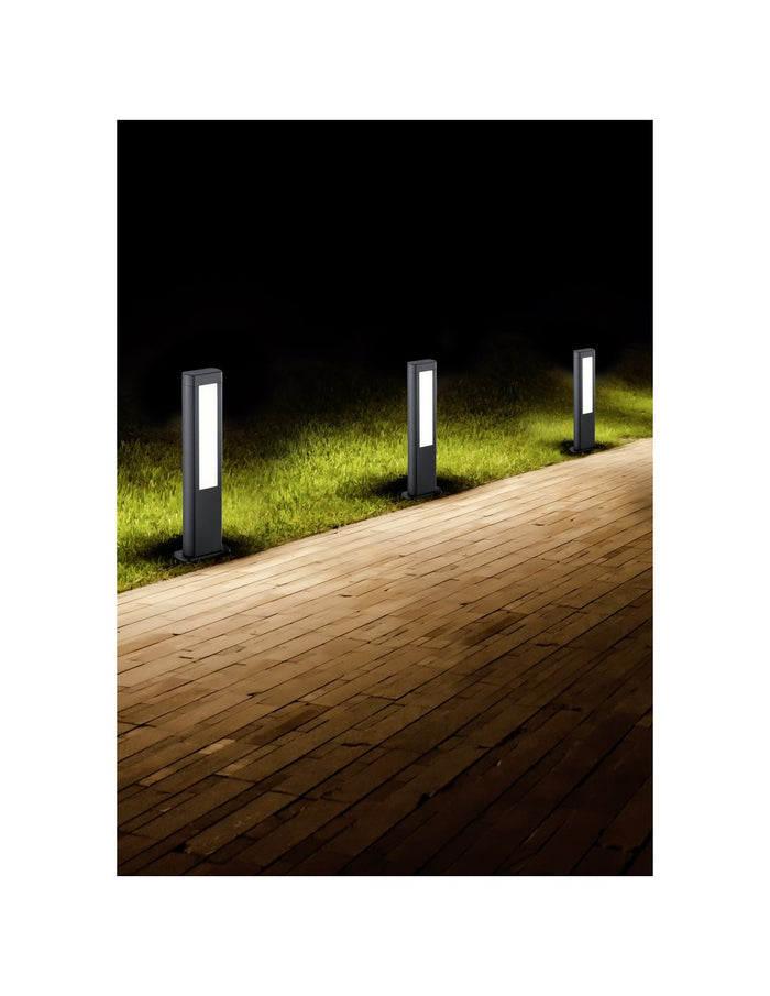 Palo Basso Da Esterno Rhine Led IP54 Antracite H50 cm Trio Lighting