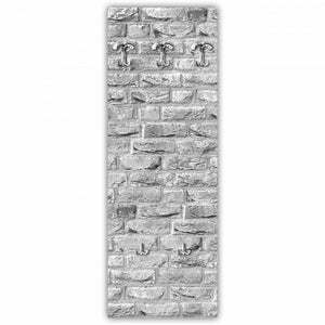 Appendiabiti Street White a muro 46x125 cm