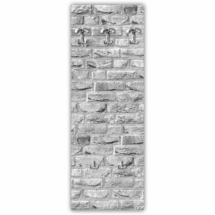 Appendiabiti Street White a muro 46x125 cm