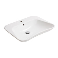 Lavabo ergonomico monoforo Evolution 62 cm