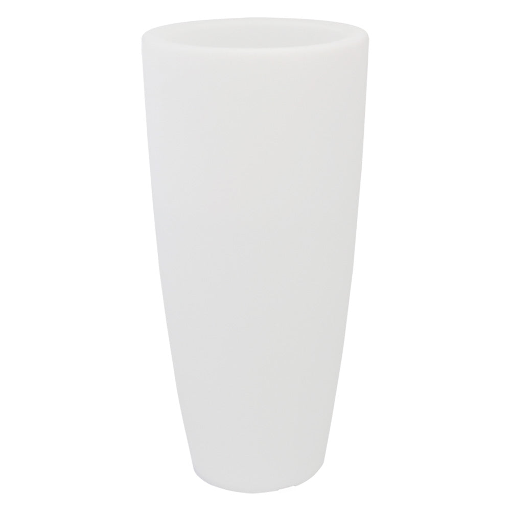 Vaso Tondo 'Stilo Lamp' Ø Cm 40Xh.90 Lt.20 Ghiac./Luce Bia.