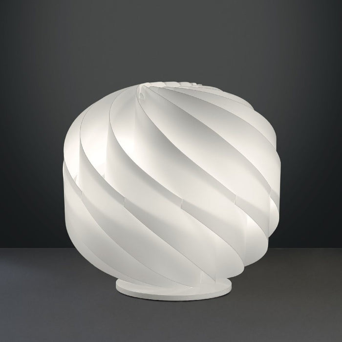 Lampada da Tavolo LAP Bianco in Plastica Cm. 40 x 39 h