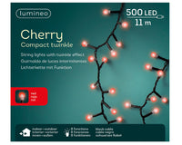 Luci a LED a ciliegia con 8 effetti di lampeggio per uso esterno L 1100 cm