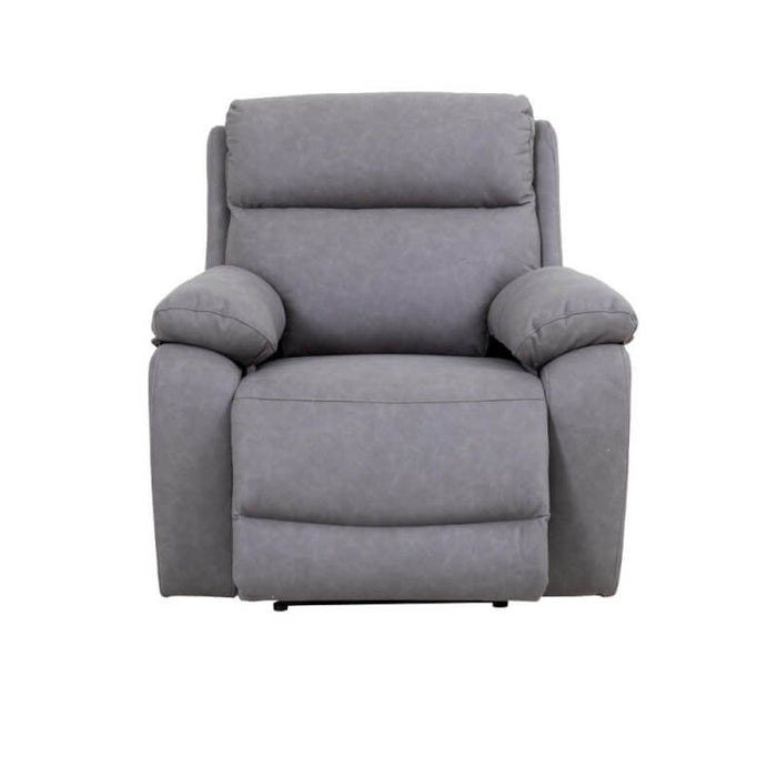 Poltrona Siviglia recliner elettrico Nabuk light grey