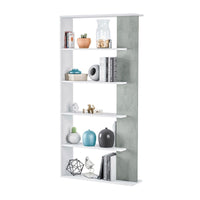 Libreria design aperta bianco cemento cm 90 x 25 x 180 h