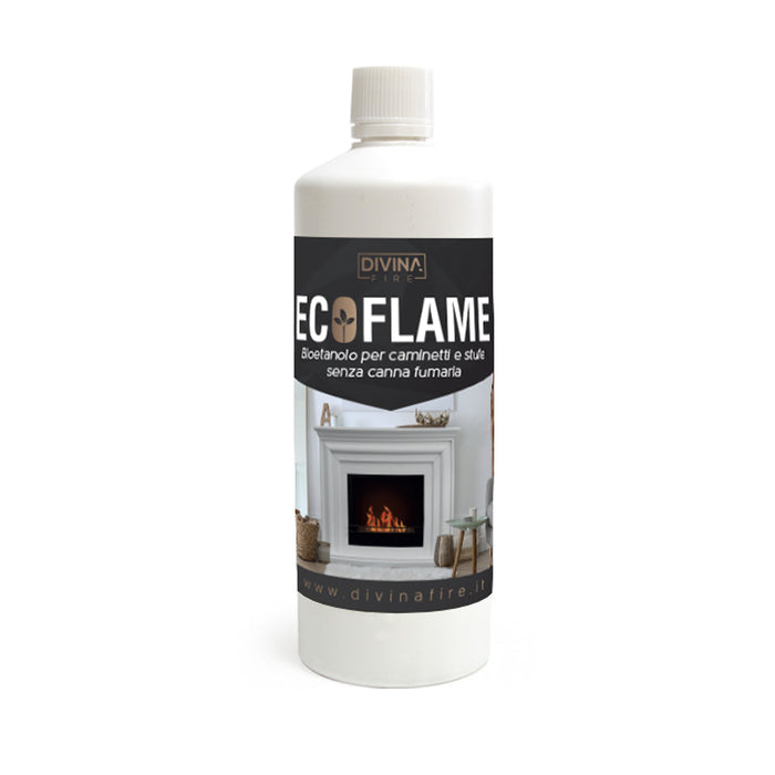 Bioetanolo Ecoflame - Combustibile Ecologico per Stufe e Camini senza Fumo - 1 Litro