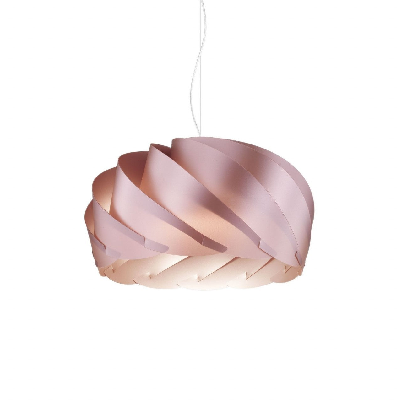 Sospensione Pink Metal in Metallo Cromato Cm. 55 x 35h