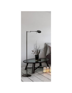 Piantana Kazan Nero Led Touch Dimmerabile Orientabile H121 cm Trio Lighting