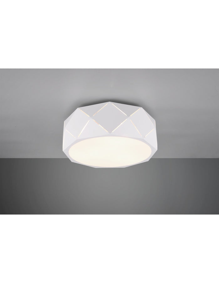 Plafoniera 3xE27 Zandor Bianco Ø40 cm Trio Lighting