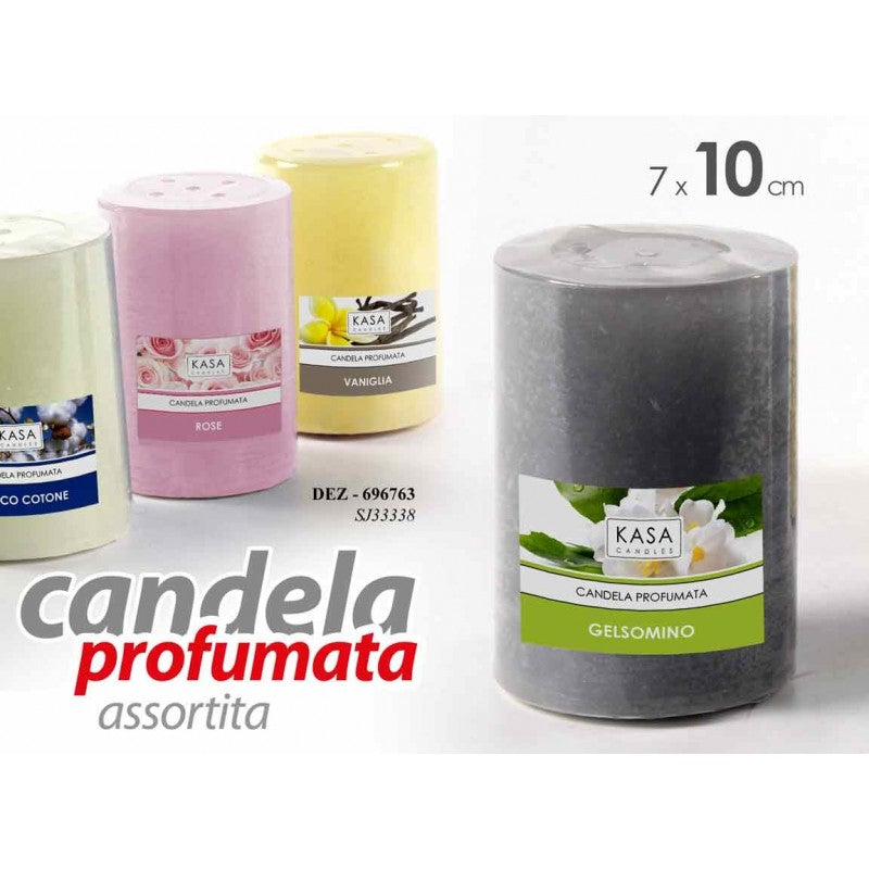 Candele profumate assortite diam 7 x 10 h