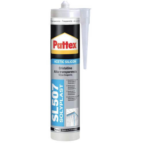 Pattex Silicone Acetico Trasparente 300ml per Vetro