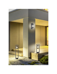 Palo Da Esterno Sambesi Antracite H100 cm Sensore Crepuscolare IP44 Trio Lighting