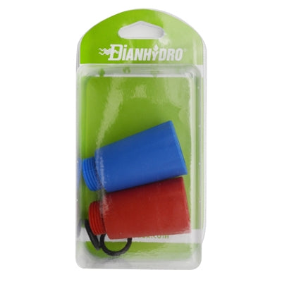 Coppia Tappo Prova Impianti Blu/Rosso Blister