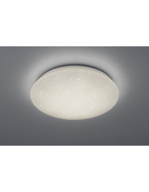 Plafoniera Led IP44 Dimmerabile Potz Bianco Glitter Ø50 cm Trio Lighting