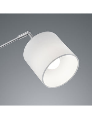 Piantana Tommy Nichel 5xE14 Tessuto Bianco H200 cm Trio Lighting