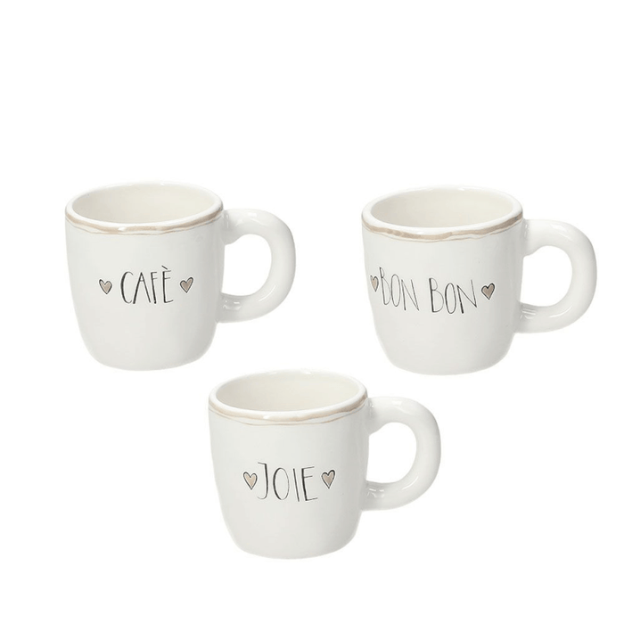 Mug 360 cc Amour Stoneware bianco