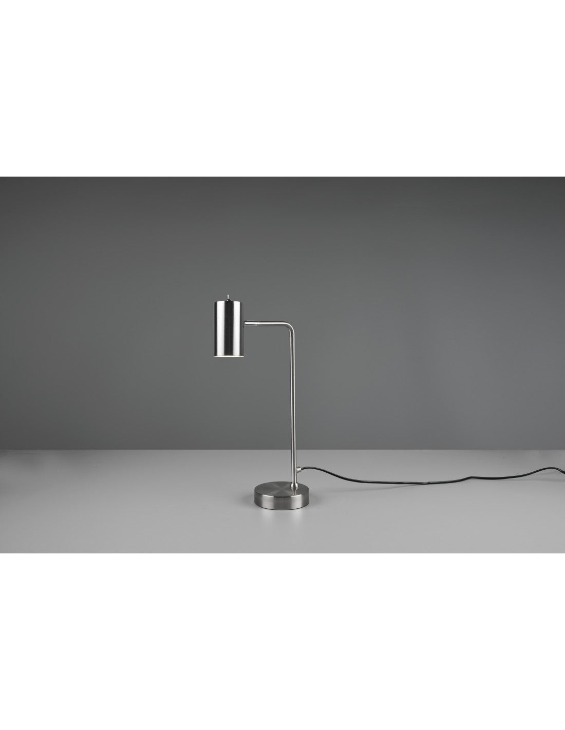 Lampada Da Tavolo Marley Nichel Spot Cilindro H45 Trio Lighting