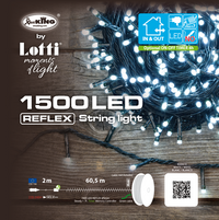 Catena lineare 1500 LED bianco freddo 60,5m in bobina