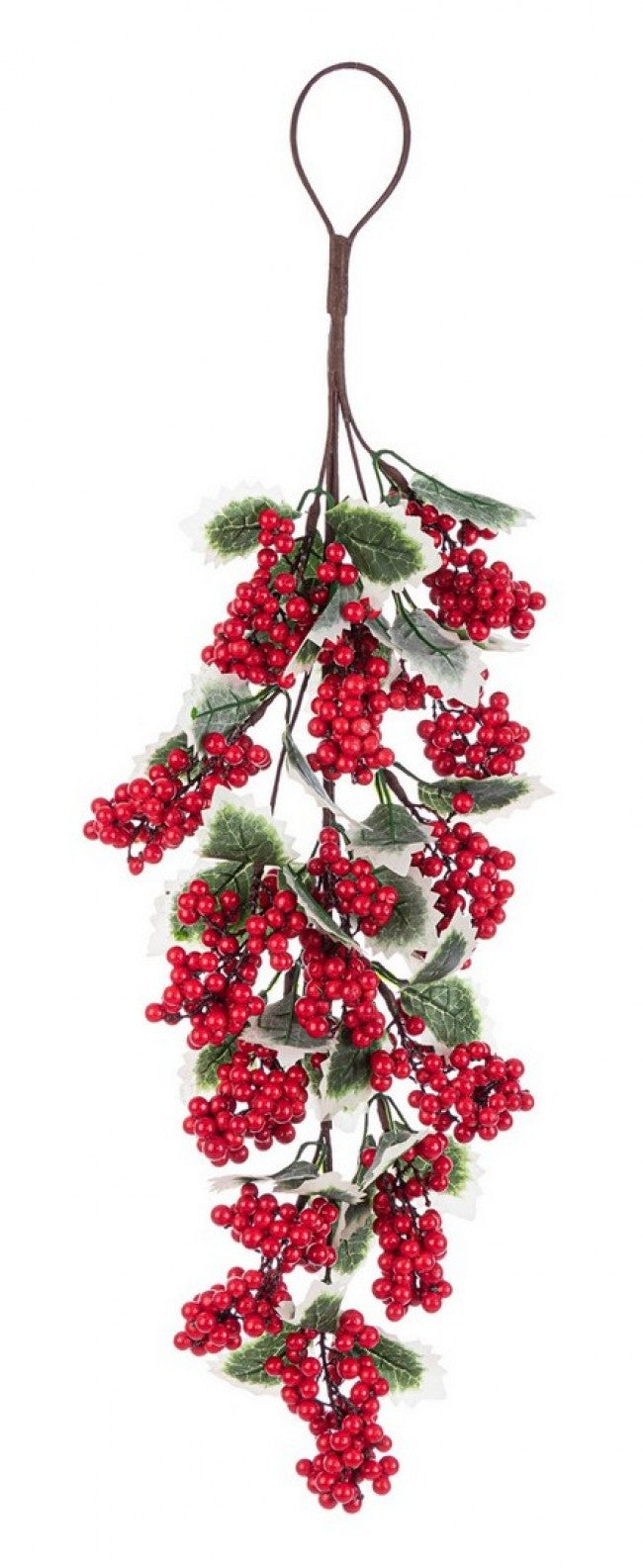 6x Decor. Ilex Bacche Ros Agrifoglio Goccia