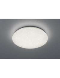 Plafoniera Led IP44 Dimmerabile Potz Bianco Glitter Ø50 cm Trio Lighting