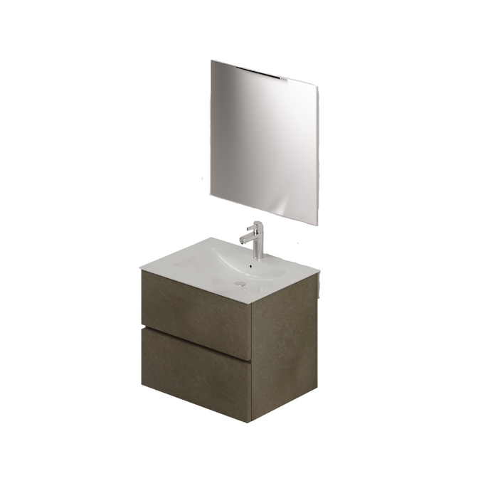 Composizione bagno da 60 colore Argilla H54x61x46cm