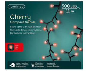 Luci a LED a ciliegia con 8 effetti di lampeggio per uso esterno L 1100 cm