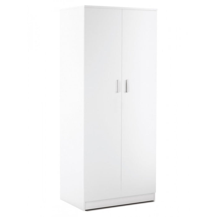 Multipurpose wardrobe with two doors White 77x52x h182 cm