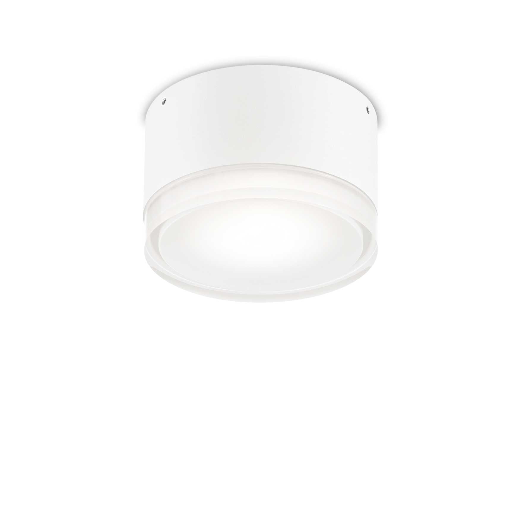 Lampada da soffitto Urano, bianca, D120xH75mm