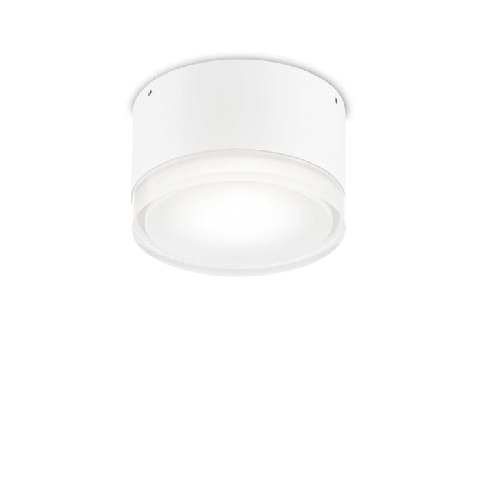 Lampada da soffitto Urano, bianca, D120xH75mm