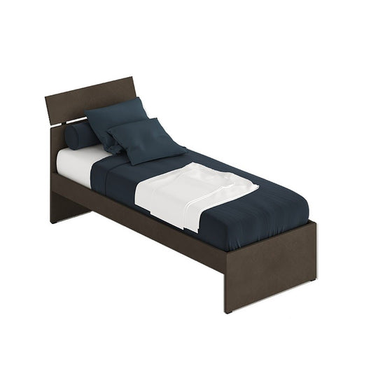 Letto singolo Fango frassinato per cameretta cm 200x85xh98