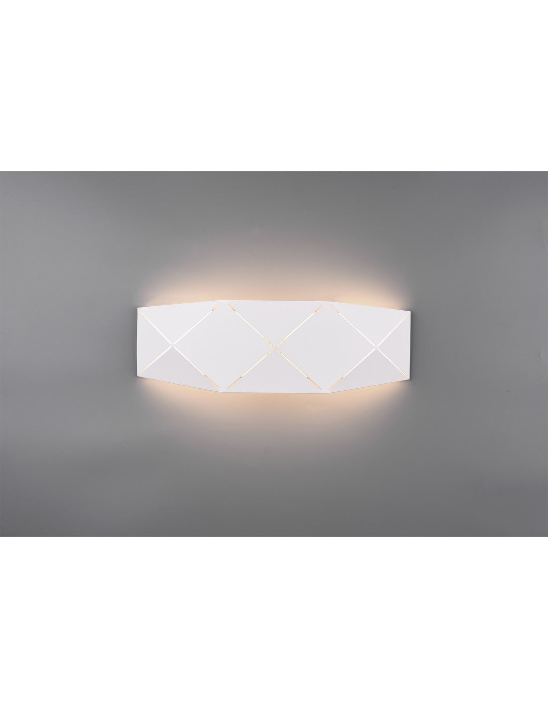 Applique Rettangolare Led Zandor Bianco L40 cm Trio Lighting