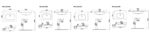 Consolle in ceramica mod. LC25 - Design compatto e raffinato