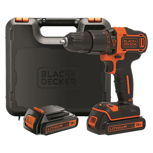  Trapano Avvitatore A Batteria Con Percussione Bdchd18Kb-Qw 18V - 1,5 Ah Litio Black Decker