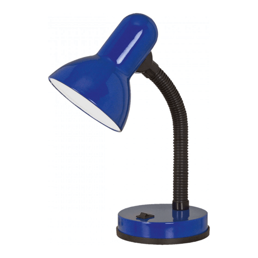 Lampada Da Scrivania Basic Blu Braccio Flessibile Eglo