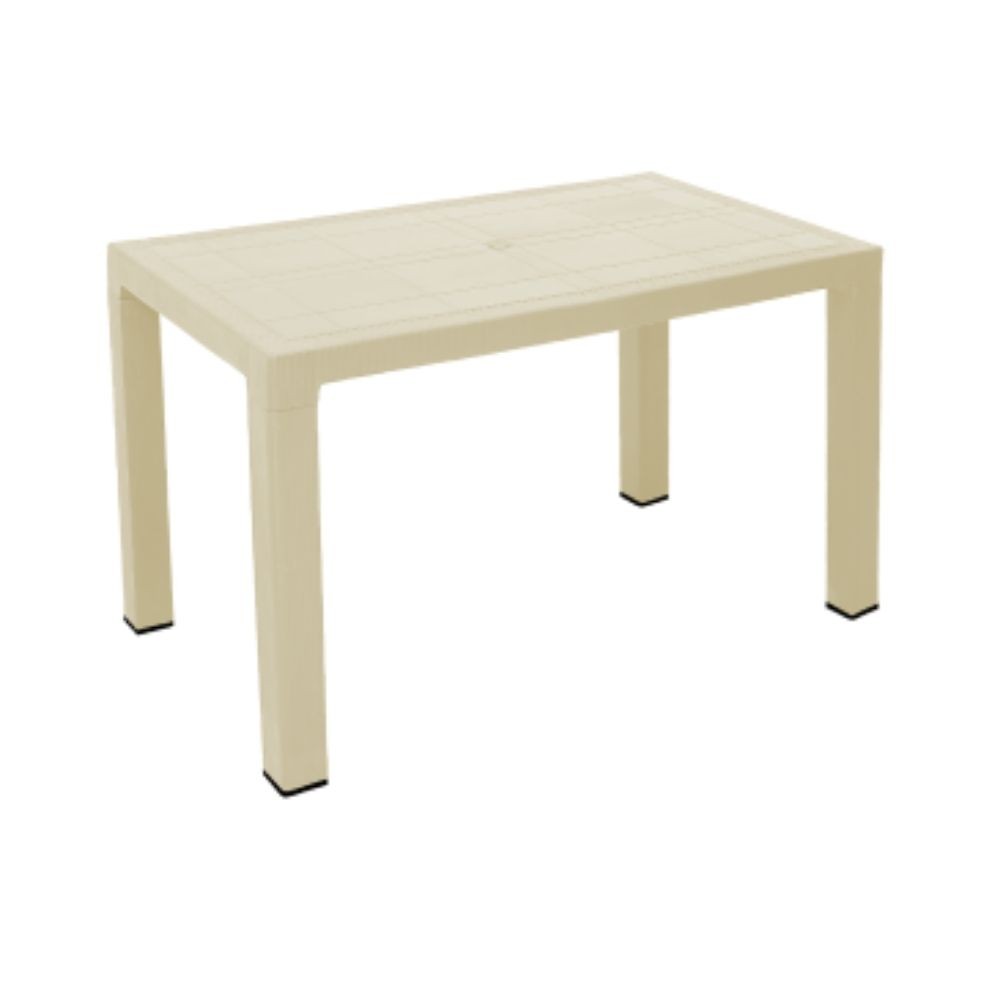 Tavolo rettangolare TAV526 beige da esterno 120x70 cm EFFEZ