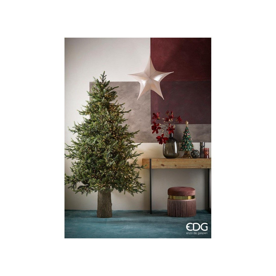 Albero di Natale pino 210x142 cm 4000 led