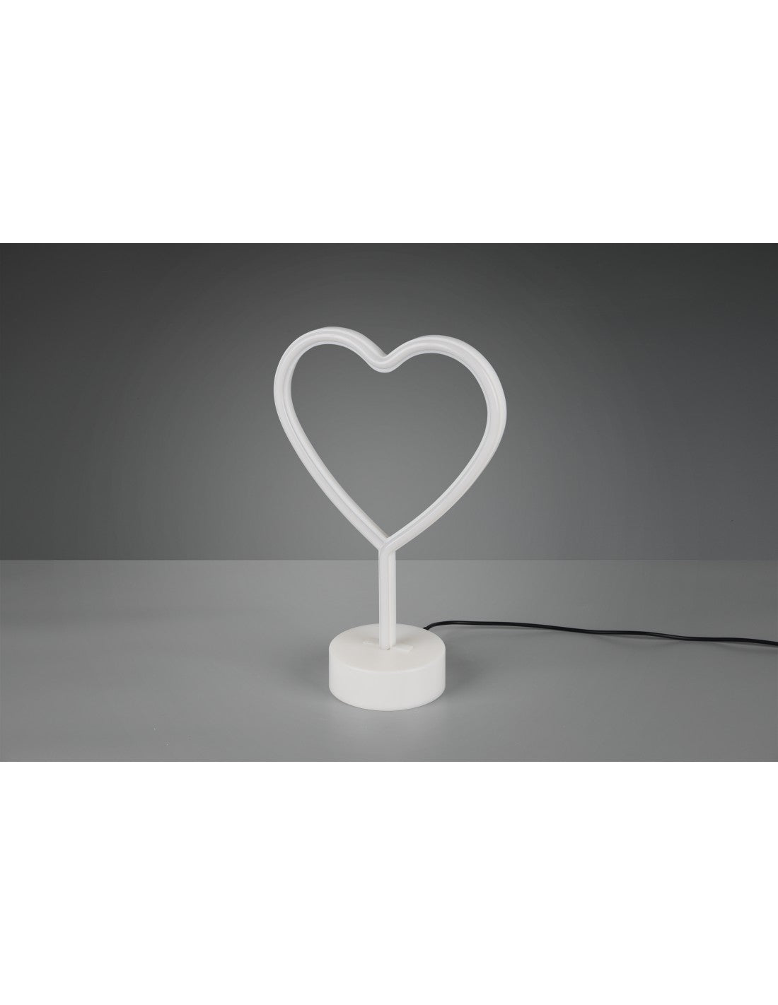 Lampada Da Tavolo Moderna Heart Led Rosa L20 cm Cuore Trio Lighting