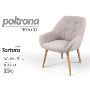 TOD/POLTRONA TORTORA 67*66*81    T8214/T