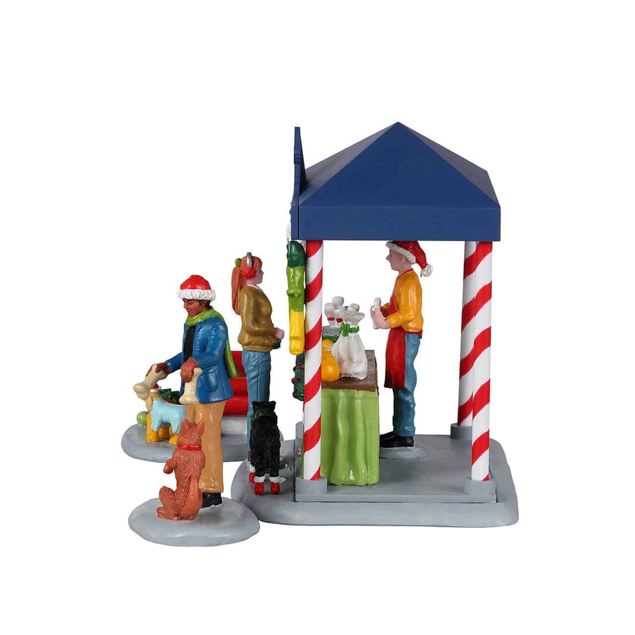 Lemax Santa Claws & Paws Set Of 3 - Set di 3 Babbo Natale Artigli e Zampe per villaggio di Natale