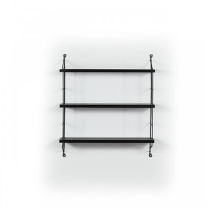 Libreria a muro 3 ripiani Neelix   nero cm 60 x 15 x 68 h