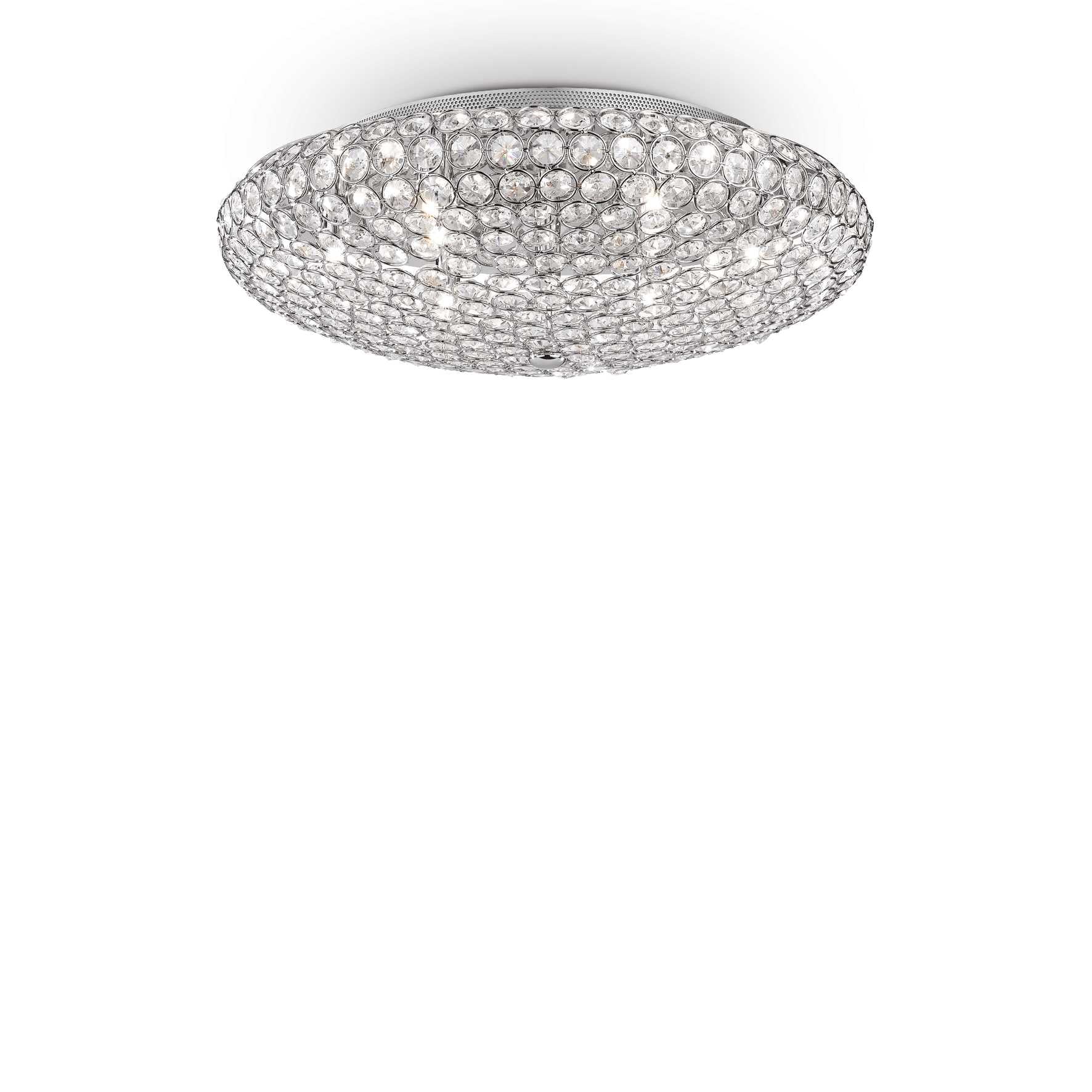 Lampada da soffitto cromo D 535 x H 190 mm