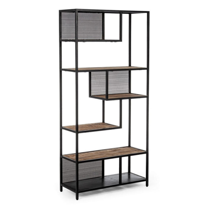 Libreria 6 piani in metallo stile industriale cm 84x35x188h